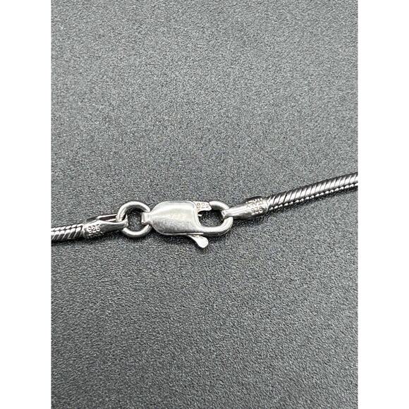 Estate 925 Sterling Multicolor Geometric Bars Cubic Zirconia Pendant Necklace - Picture 7 of 11